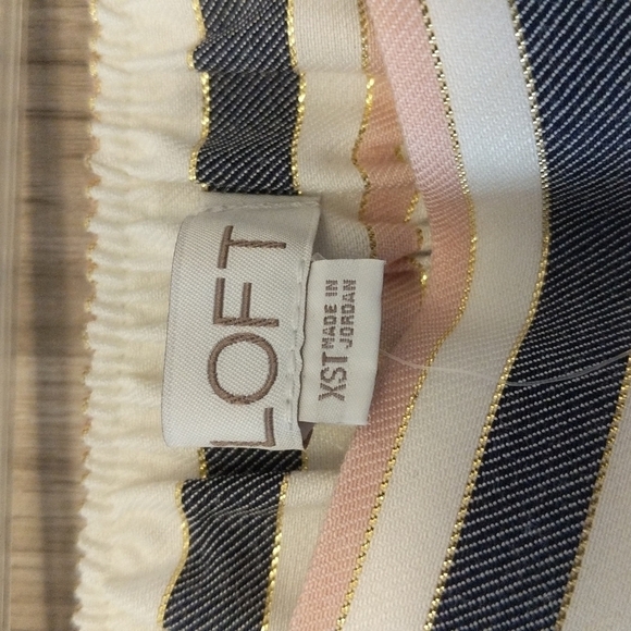 Loft Women's Striped Casual Pants Size XST - Picture 4 of 7